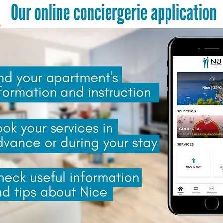 Nestor&jeeves - Manel - Terrasse Et Acces Direct Promenade Des Lägenhet Nice